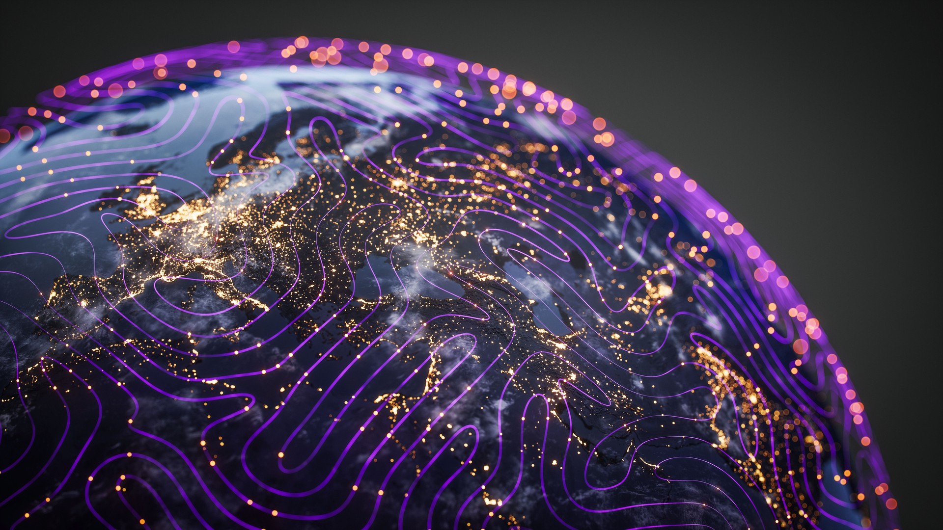 Digital Communication and Technology Globe